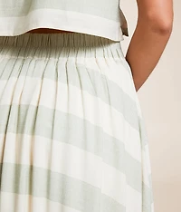 Striped Midi Skirt