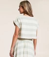 Striped Crop Top