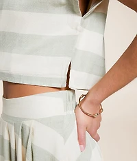 Striped Crop Top