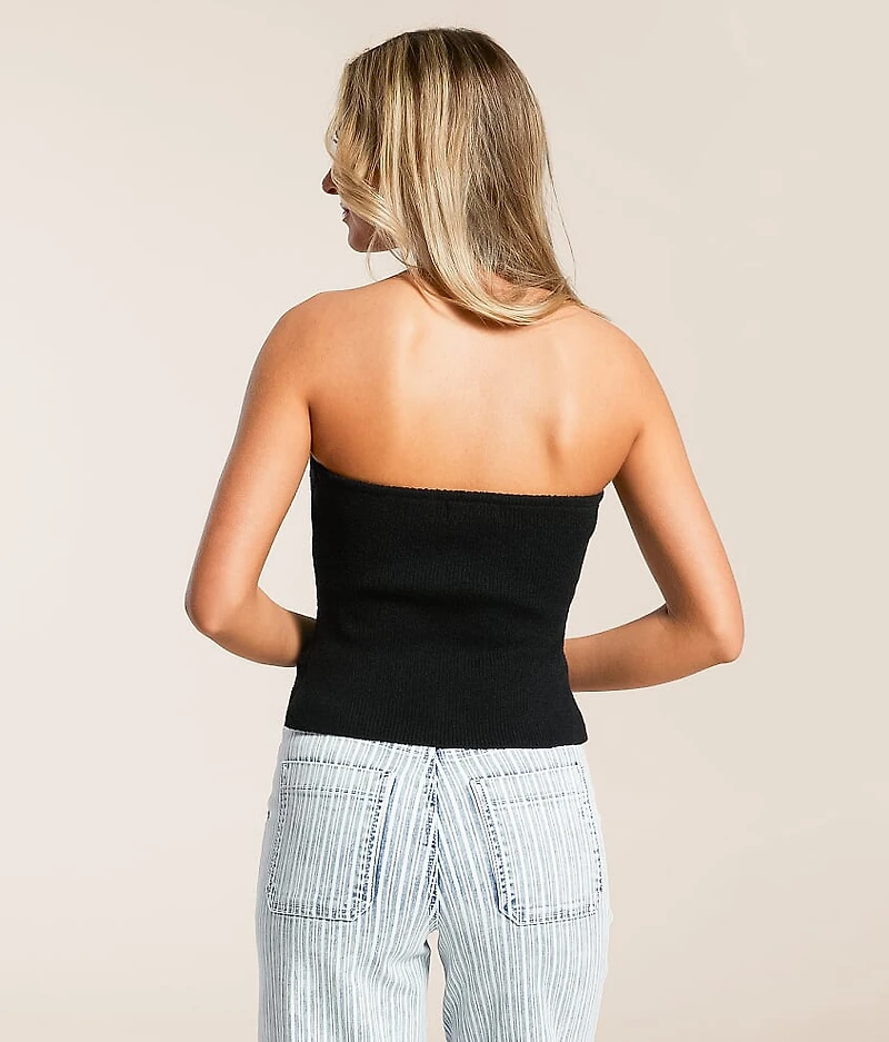 Textured Knit Tube Top