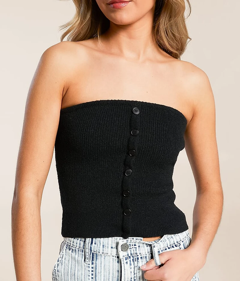 Textured Knit Tube Top