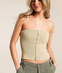Textured Knit Tube Top
