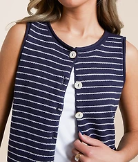 Striped Sweater Tank Top