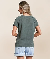 Exposed Seam Sweater