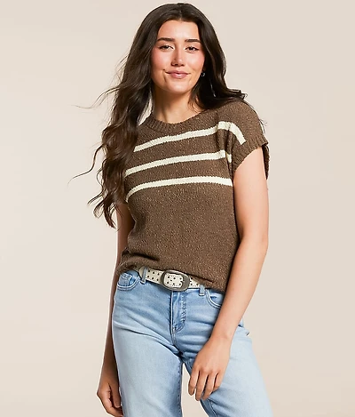 Blu Pepper Striped Dolman Sweater