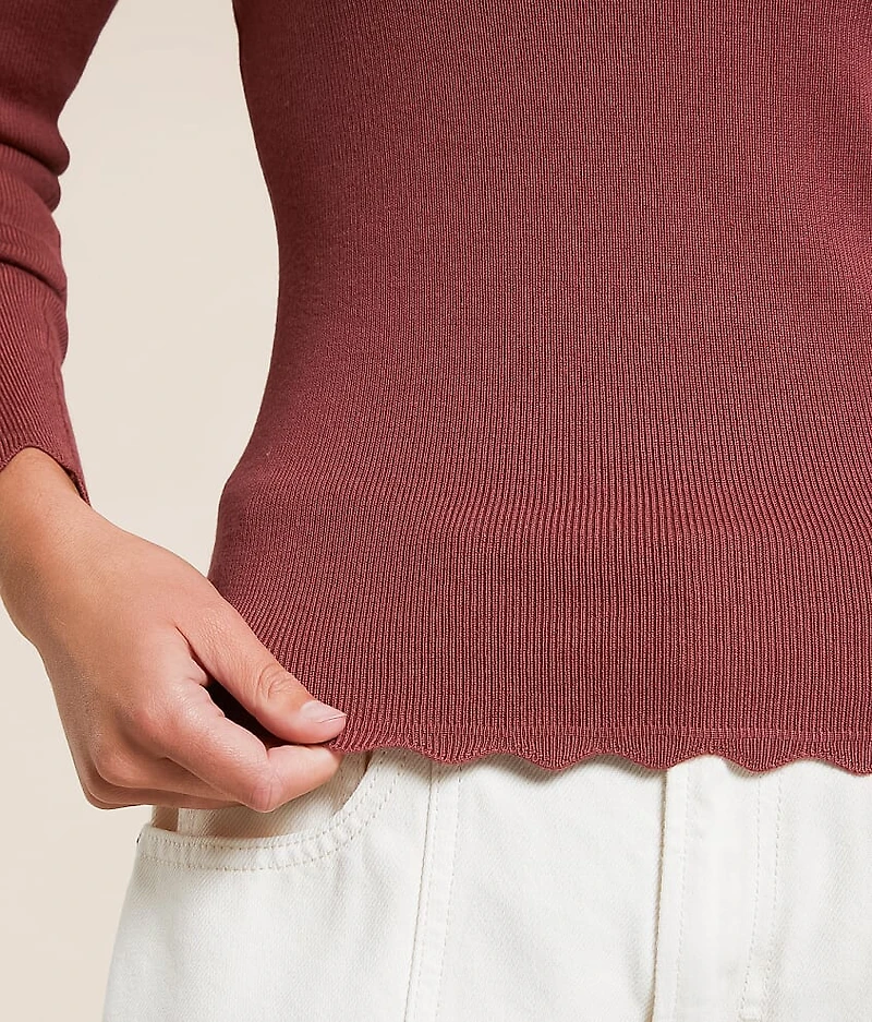 Scalloped Trim Top