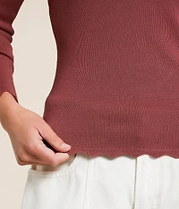 Scalloped Trim Top