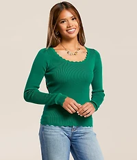 Scalloped Trim Top