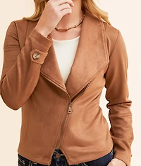 Faux Suede Jacket