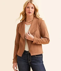 Faux Suede Jacket