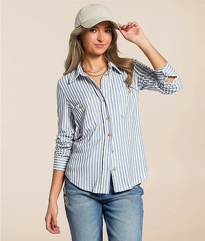 Striped Knit Shirt