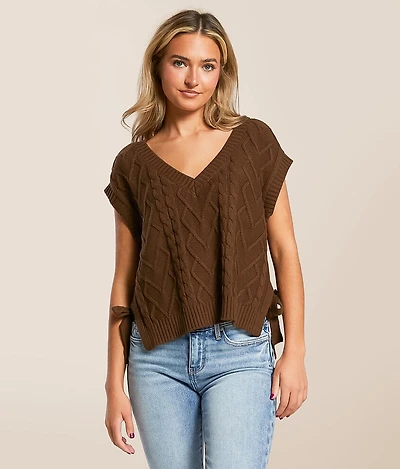 Cable Knit Boxy Sweater