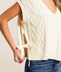 Cable Knit Boxy Sweater
