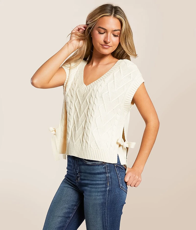 Cable Knit Boxy Sweater