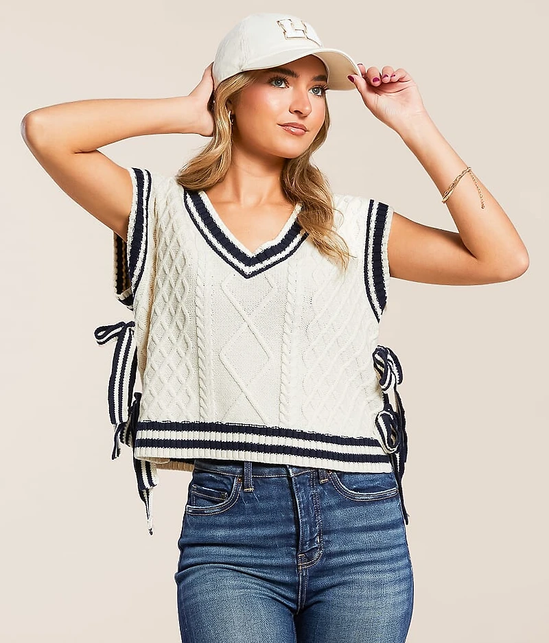 Cable Knit Boxy Sweater