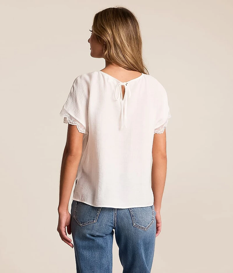 Floral Embroidered Top