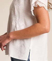 Floral Embroidered Top