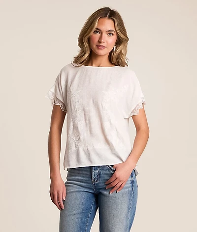 Floral Embroidered Top