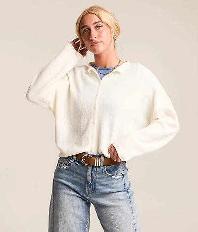 Brushed Cardigan Sweater