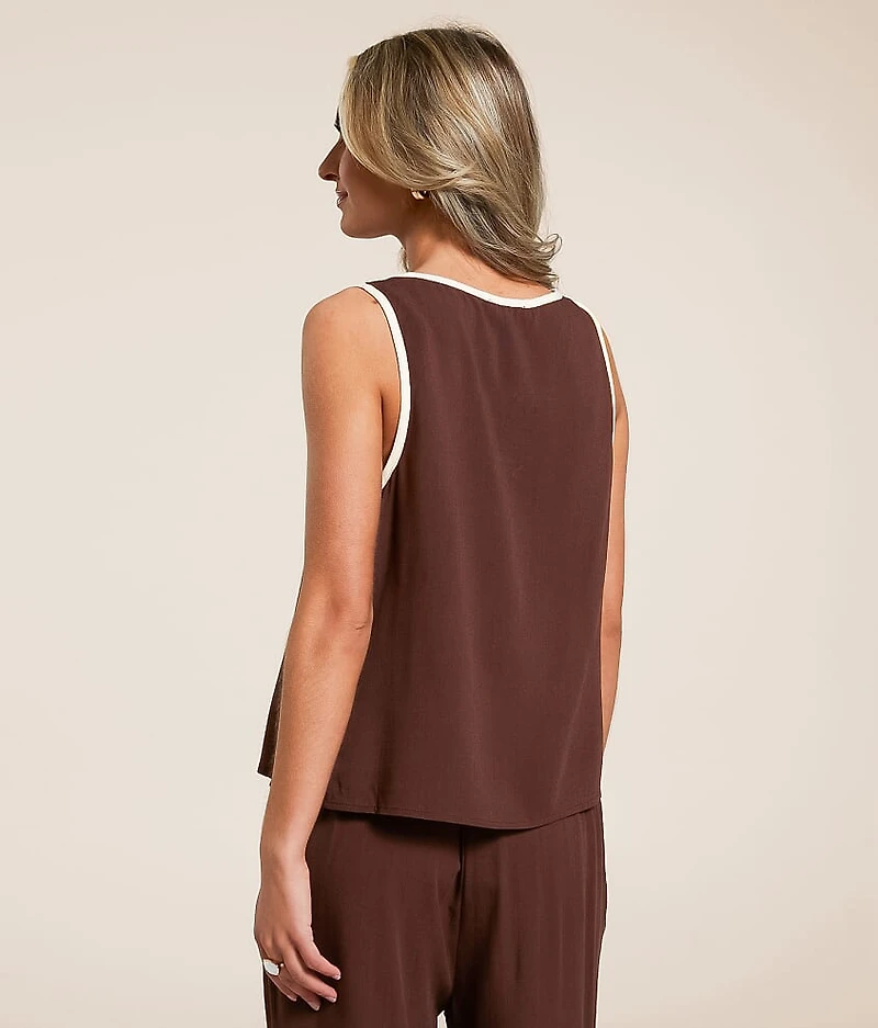 Contrast Trim Tank Top