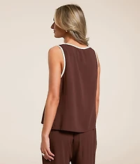 Contrast Trim Tank Top