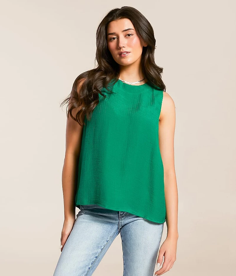 Back Button Tank Top