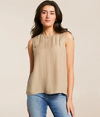 Back Button Tank Top