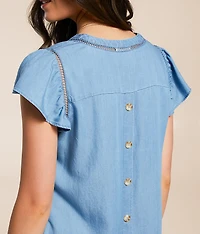 Flowy Chambray Top