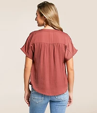 Satin Henley