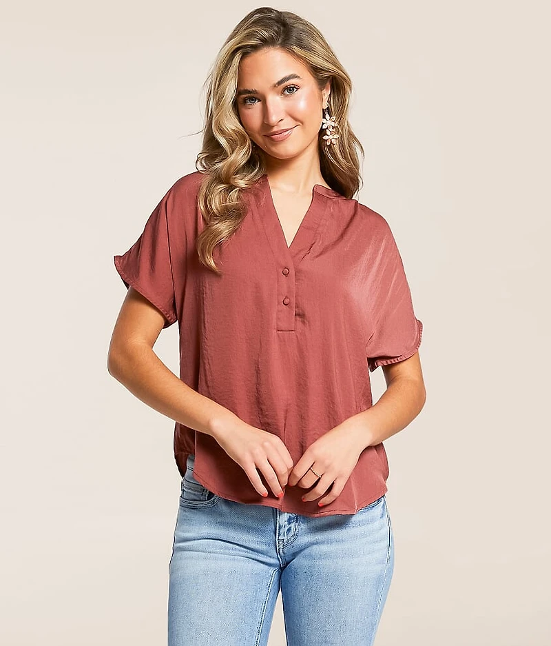 Satin Henley