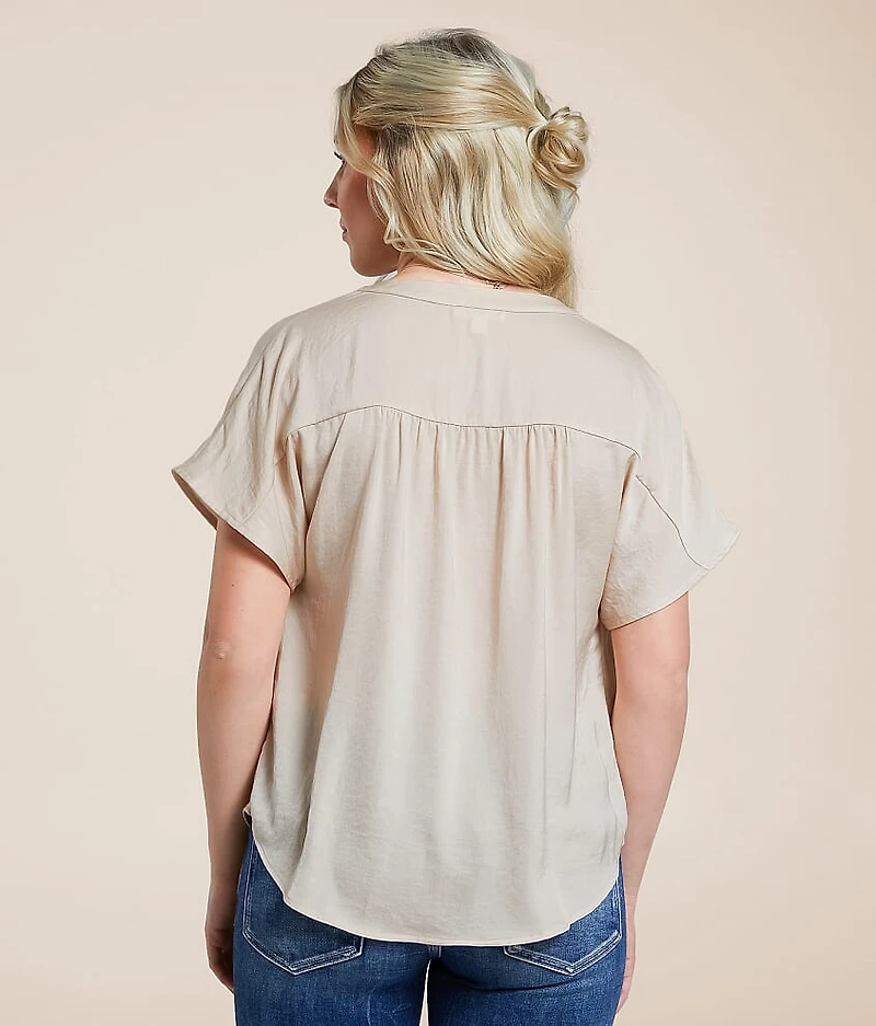 Satin Henley