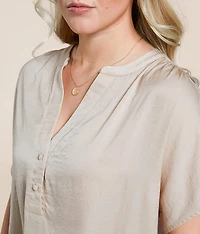 Satin Henley