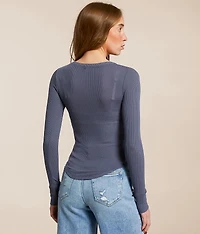 Ribbed Henley