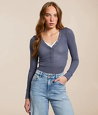 Ribbed Henley