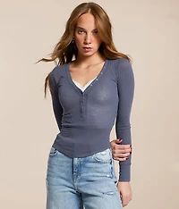 Ribbed Henley