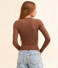Snap Down Cropped Top