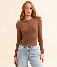 Snap Down Cropped Top