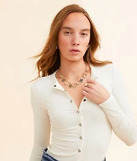 Snap Down Cropped Top