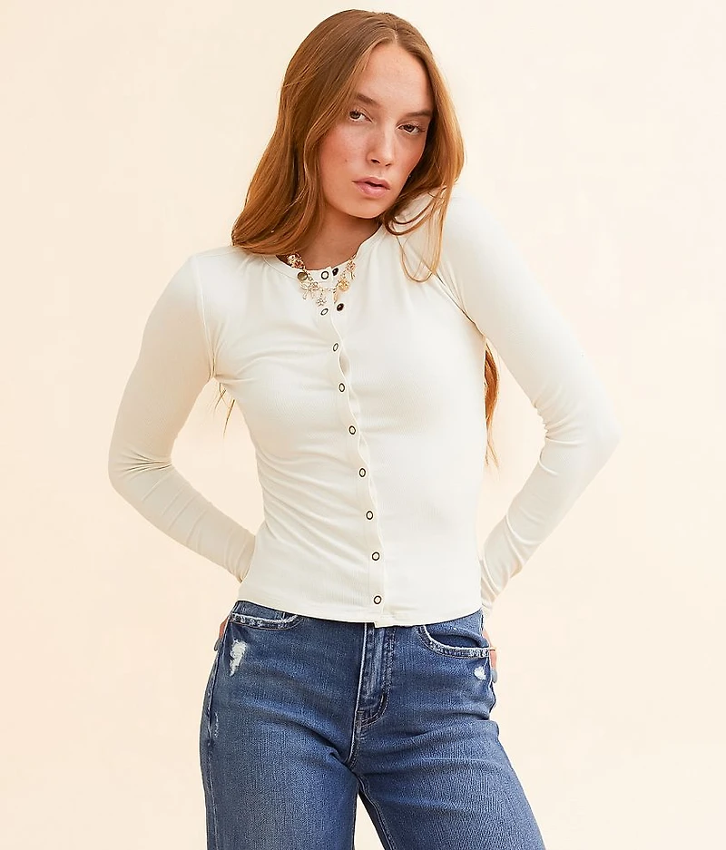 Snap Down Cropped Top