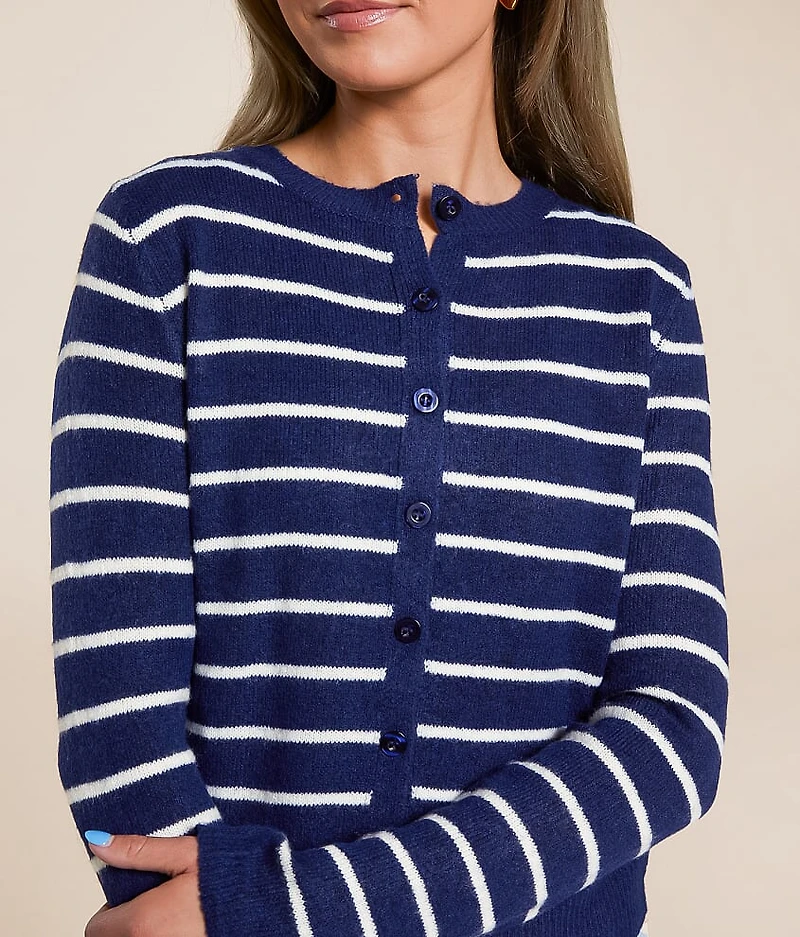 Striped Cardigan Sweater