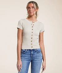 Ribbed Knit Top