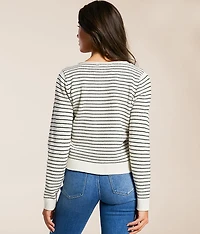 Striped Cardigan Sweater