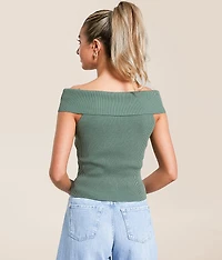 Foldover Off The Shoulder Top