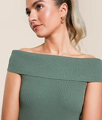 Foldover Off The Shoulder Top