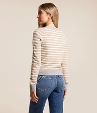 Striped Cardigan Sweater