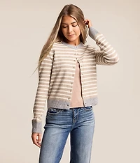 Striped Cardigan Sweater