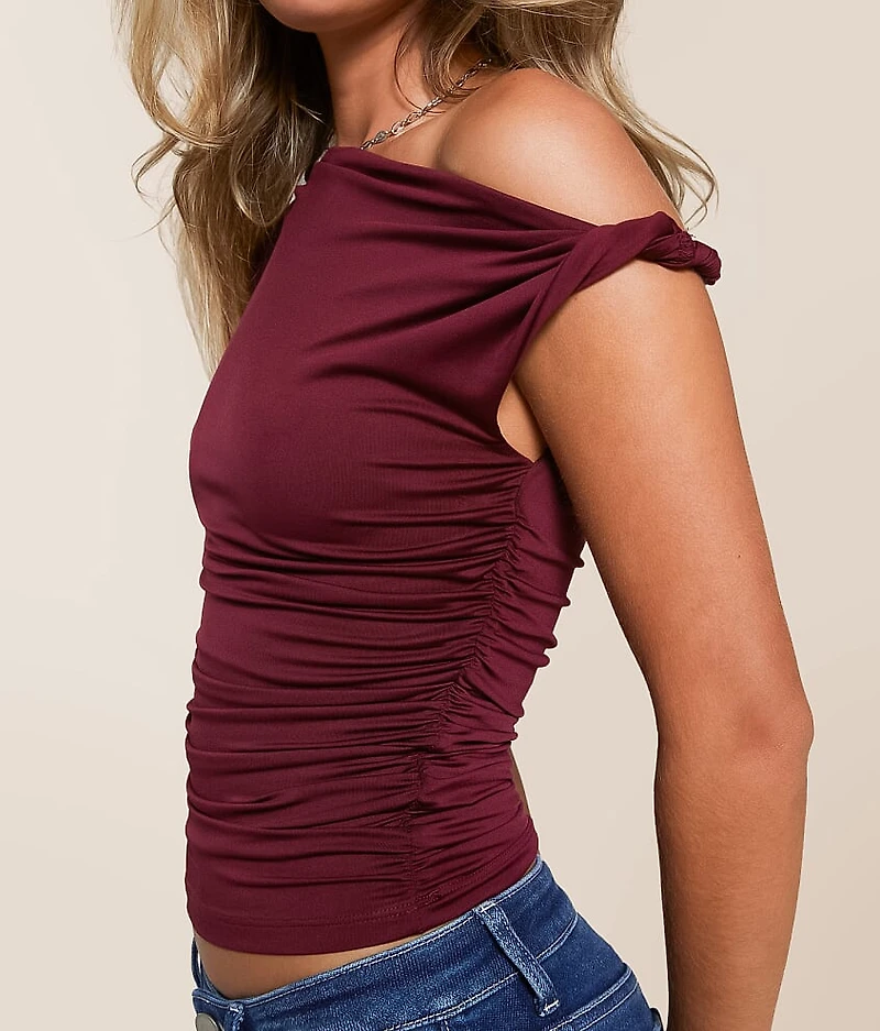 Twisted Off The Shoulder Top