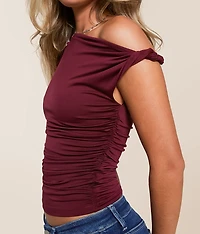 Twisted Off The Shoulder Top