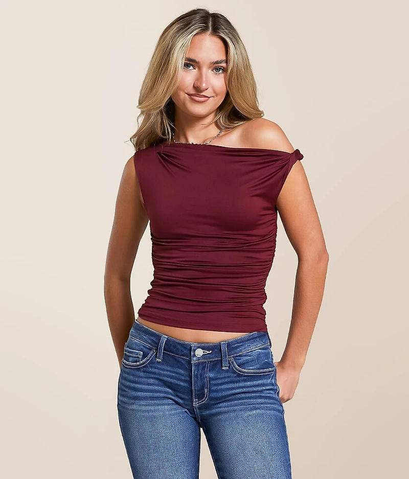 Twisted Off The Shoulder Top