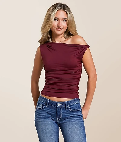 Twisted Off The Shoulder Top